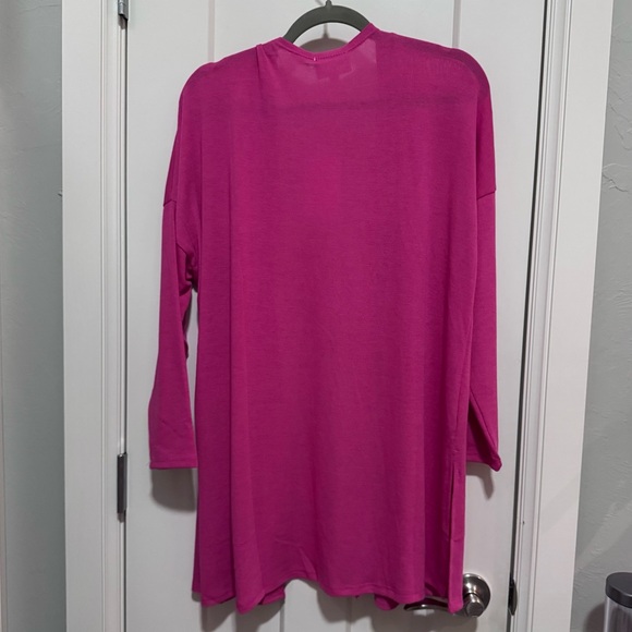 Andrée Fuchsia Open Front Cardigan NWT - Picture 2 of 8